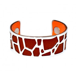 Bracelet 25mm brown / orange