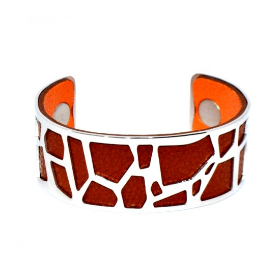 Bracelet 25mm brown / orange