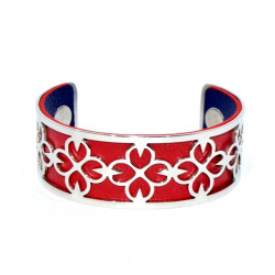 Bracelet 25mm blue / red