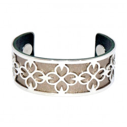 Bracelet 25mm bronze / metallic green