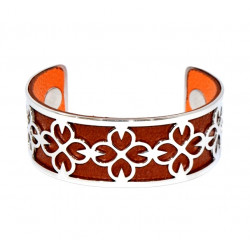Bracelet 25mm brown / orange