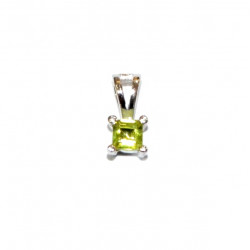Sterling Silver Peridot Pendant PF-37
