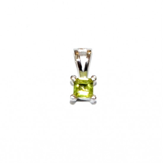 Sterling Silver Peridot Pendant PF-37