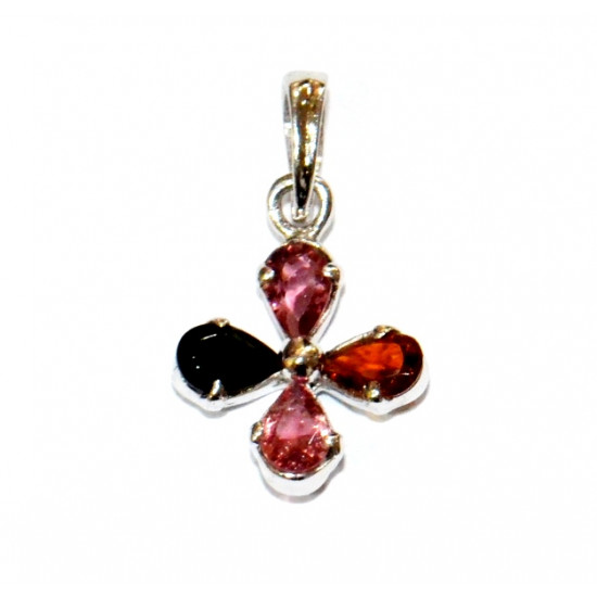 Sterling Silver Tourmaline Pendant PF-18