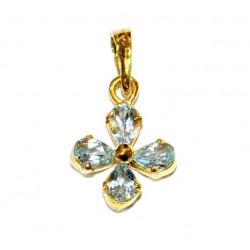 Vermeil Blue Topaz Pendant