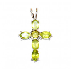 Sterling Silver Peridot Pendant PF-20