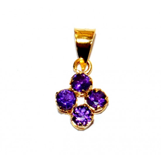 Vermeil Amethyst Pendant PF-06