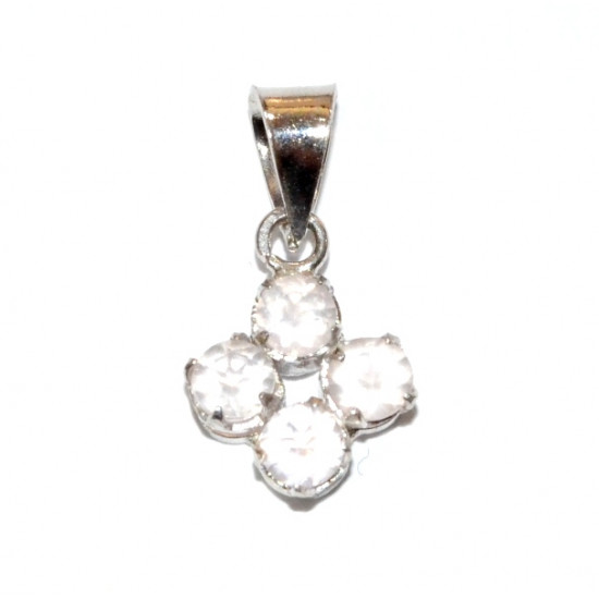 Sterling Silver Rose Quartz Pendant