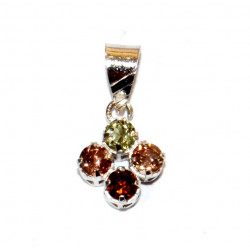 Sterling Silver Tourmaline Pendant