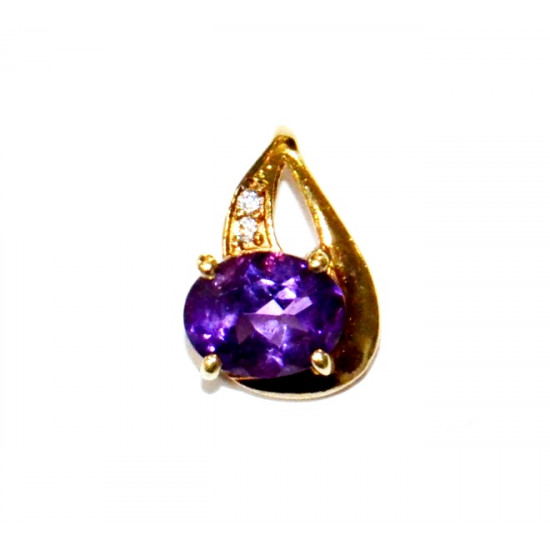 Vermeil Amethyst Pendant PF-44