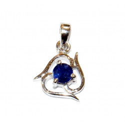 Sterling Silver Sapphire Pendant