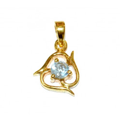 Vermeil Blue Topaz Pendant