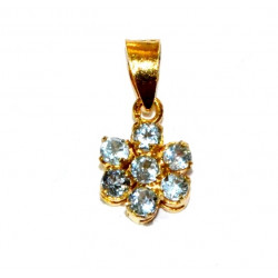Vermeil Blue Topaz Pendant