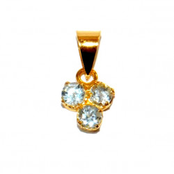 Vermeil Blue Topaz Pendant