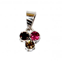 Sterling Silver Tourmaline Pendant PF-04 