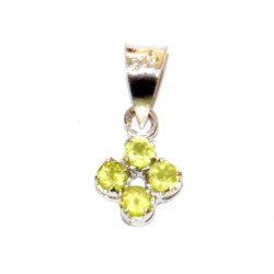 Sterling Silver Peridot Pendant PF-10