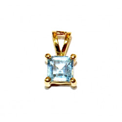 Vermeil Blue Topaz Pendant