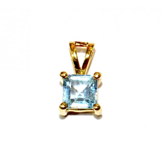 Vermeil Blue Topaz Pendant