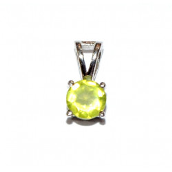 Sterling Silver Peridot Pendant PF-33
