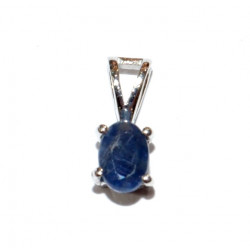 Sterling Silver Sapphire Pendant