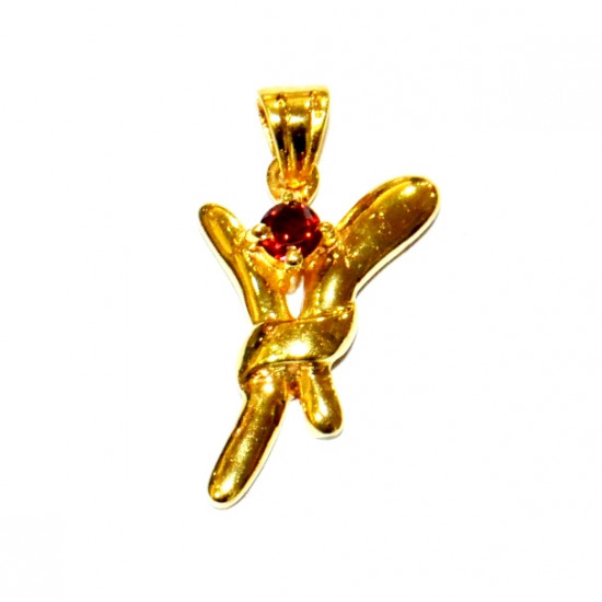Vermeil Garnet Pendant