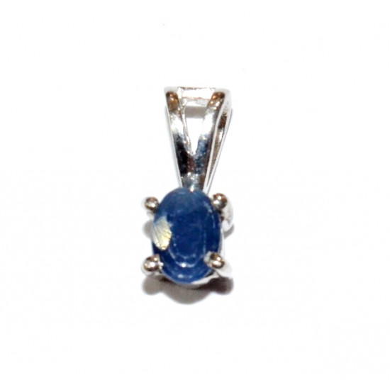 Sterling Silver Sapphire Pendant