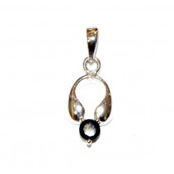 Sterling Silver Onyx Pendant PF-41