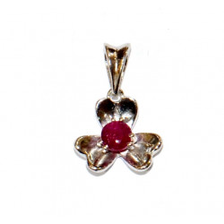 Sterling Silver Ruby Pendant PF-42