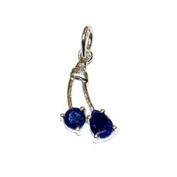 Sterling Silver Sapphire Pendant