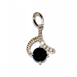 Sterling Silver Onyx Pendant PF-46
