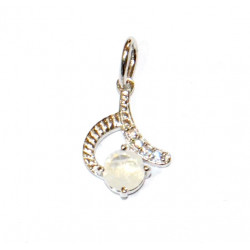 Sterling Silver Moonstone Pendant PF-46
