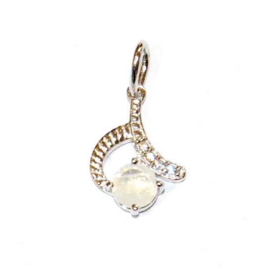 Sterling Silver Moonstone Pendant PF-46
