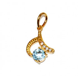 Vermeil Blue Topaz Pendant