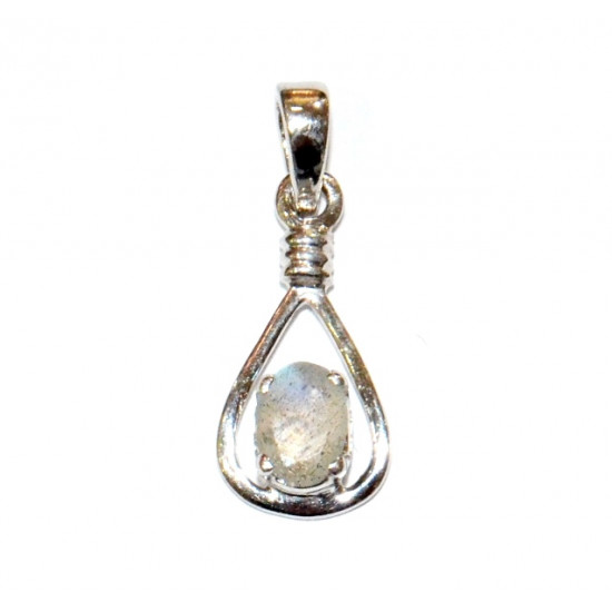 Sterling Silver Labradorite Pendant PF-50