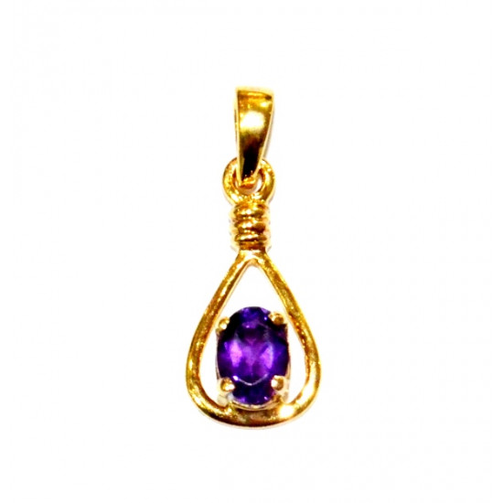 Vermeil Amethyst Pendant PF-50