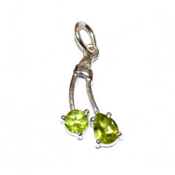 Sterling Silver Peridot Pendant PF-45