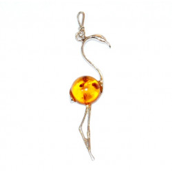 pendentif ambre ibis P34-10