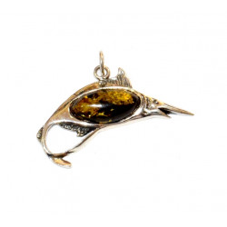 pendentif ambre espadon P50-00