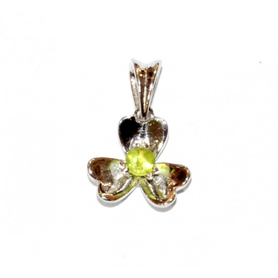Sterling Silver Peridot Pendant  PF-42