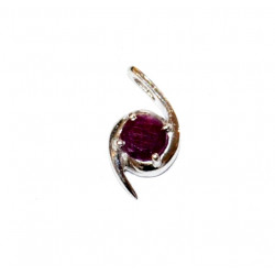 Sterling Silver Ruby Pendant PF-48