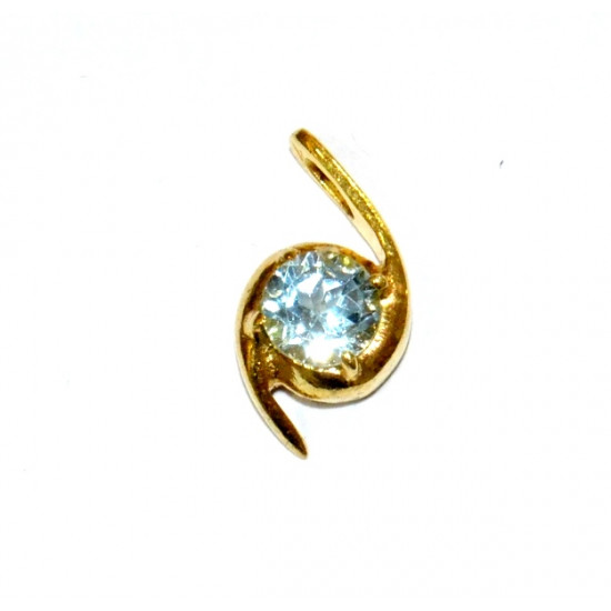 Vermeil Blue Topaz Pendant