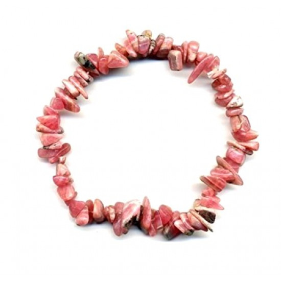 Rhodocrosite Chips Bracelet 