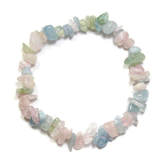 Morganite Chips Bracelet Morganite Chips Bracelet