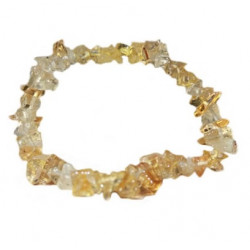 Rutilated Quartz Chips Bracelet