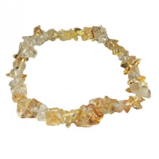 Rutilated Quartz Chips Bracelet