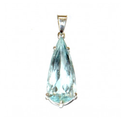 Sterling Silver blue topaz pendant