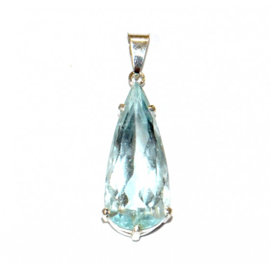 Sterling Silver blue topaz pendant
