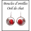 Cat eye earrings