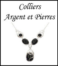 Silver and stone necklace Silver and stone necklace