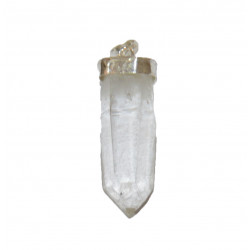 Sterling Silver Crystal point pendant